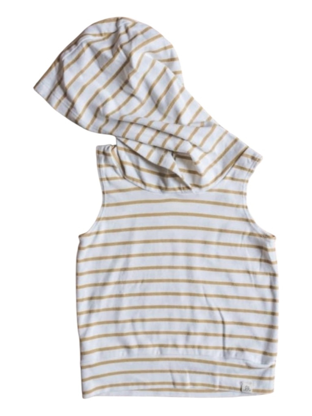 Lulu and Roo (Little Road Co) Sailor Stripe Sleeveless Hoodie in 0-3 months